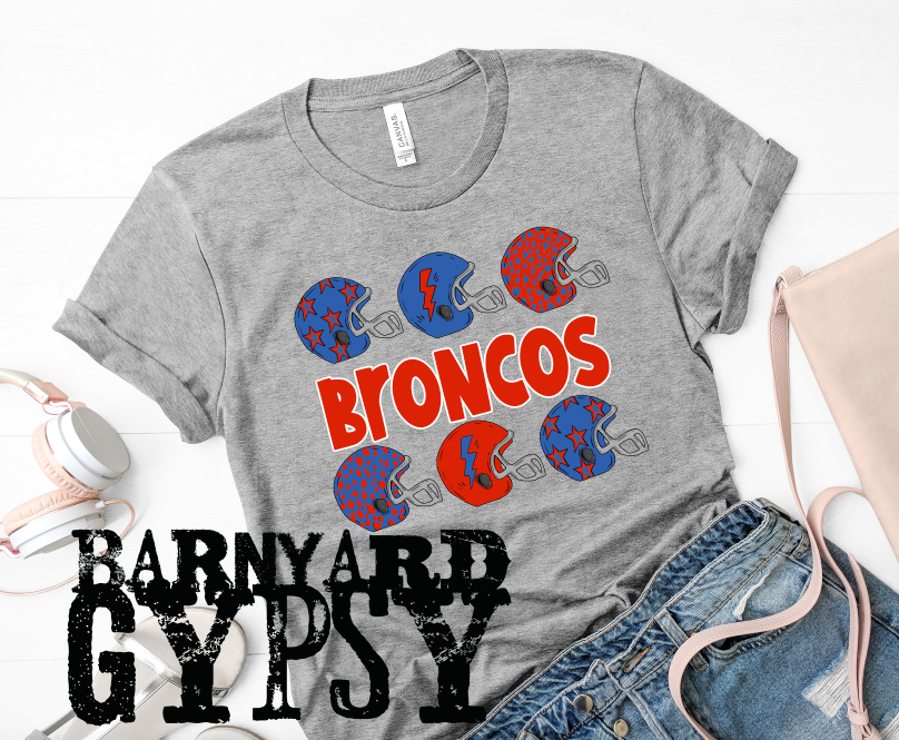 CUSTOM Helmet Football Team Shirt * Finished T-Shirt