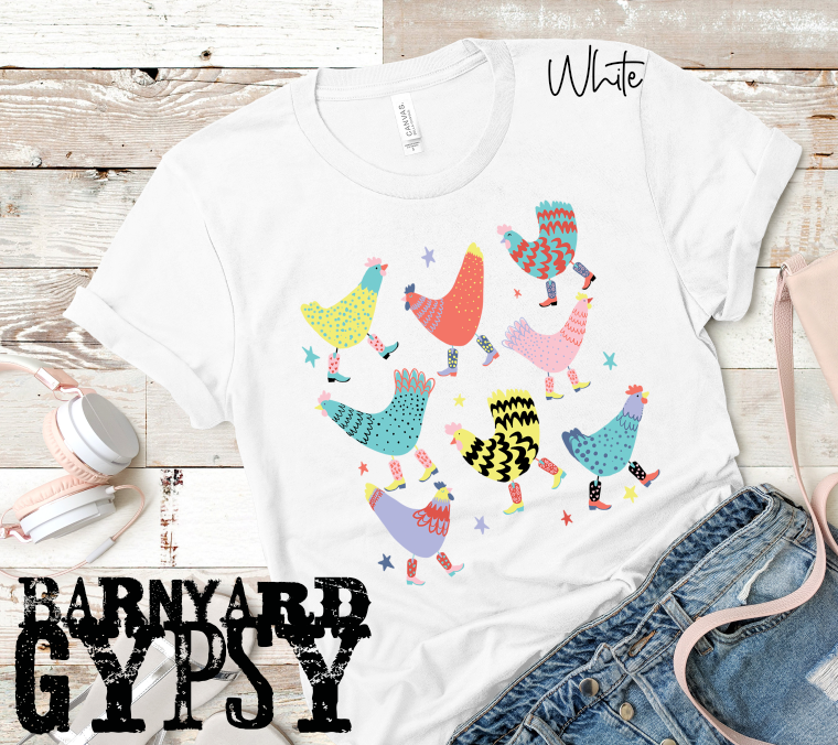 Funky Chicken * Finished T-Shirt